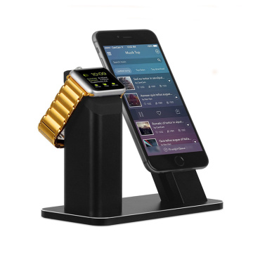 Suporte de mesa de alumínio Stand Charger Dock para Iwatch para iPhone Se 7 7s 6 6s Plus