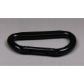 D-Form Black Steel Safety Carabiner / Karabiner