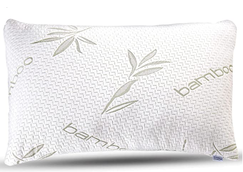 Shredded Memory Foam Pillow Bamboo Cover 