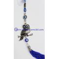 Blue evil eye owl pendant car decoration