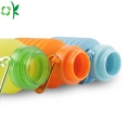 Bouteille pliable en silicone portable pour vente chaude pour les voyages