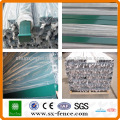 green PVC coated folds top mesh fence