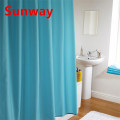 Blue and White Shower Curtain