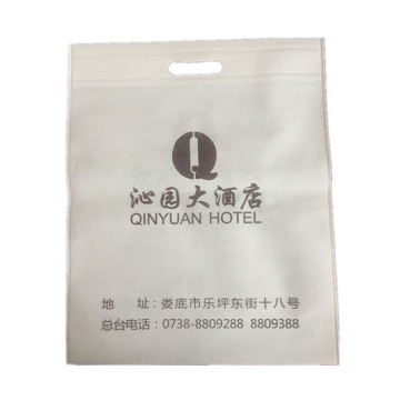 Factory wholesale die-cut ultrasonic non-woven hotel bag