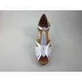 Silver ladies latin shoes