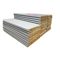 prefabricated house heat insulation rock wool sandwich panel