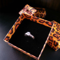 Leopard Stripe Custom Paper Gift Box for Jewelry