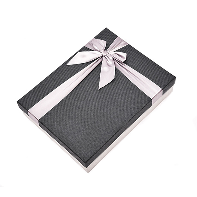 Fancy Paperboard Gift Box With Ribbon