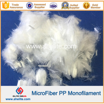 6mm 8mm 12mm fibra de monofilamento PP para tubo de fibra de cemento