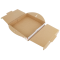 Caja de pizza premium de 13 &quot;Caja de papel de cartón corrugado blanco Contenedor de entrega para llevar