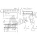 .050" (1.27 mm) Pitch Box Shrounded Headers SMT type H=5.70 with Housing