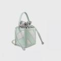 Square Drawstring Bucket Cross Body bag for Women