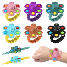 Bracelet en silicone Enfant doigt Main Spinner Pops Fidget