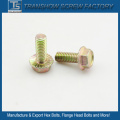 M8*25 Yellow Galvanized Flange Screw