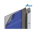 Porta de armazenamento a frio de alta velocidade em PVC