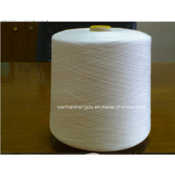 42/2 Raw Branco em Tubo de Plástico Tfo Virgin Bright 100% Fio de poliéster Spun