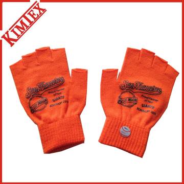 100% Acrylique Promotionnel Douanes Short Knitted Fingerless Glove