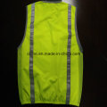 Fashion Safety Vest with Refleective Tape 100%Polyester Trico Fabric