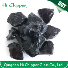 Black Colored Garden Decorative Glass Blocks