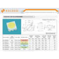 Cor branca morna do diodo emissor de luz de 5050 SMD