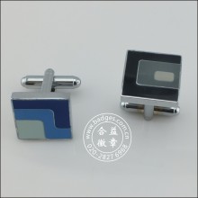 Accesorios de la ropa del metal del esmalte, Cufflink cuadrado (GZHY-XK-001)