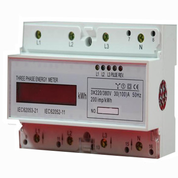 LCD Display Three Phase Smart DIN Rail Meter