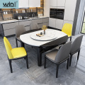 Italian Luxury Round Modern Dining Table Set