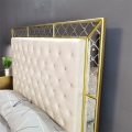 Antique gold antique mirror bed