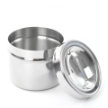 Stainless steel medical dressing jar with knob product