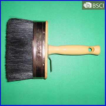 Brosse de plafond noir avec poignée en bois (THB-002)