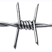 hot dipped galvanized barbed wire fence