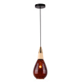 Nordic Modern Handmade Amber Color Glass Pendant Lamp