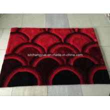 Poliéster Modern Shaagy Rugs com 3D Effcets