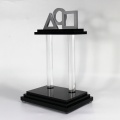 Trofeo de medalla de acrílico en blanco transparente personalizado de la escuela APEX