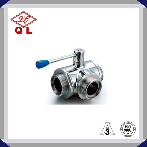 Three Way Clamped Ball Valve