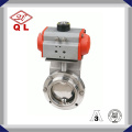 Stainless Steel Pneumatic Sanitary Clamped Butterfly Valve