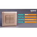 European Standard 2 Gang 1 Way Switch mit Licht Smart Home Wandsteckdose