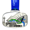 Médaille de semi-marathon virtuelle en alliage en alliage de zinc en gros