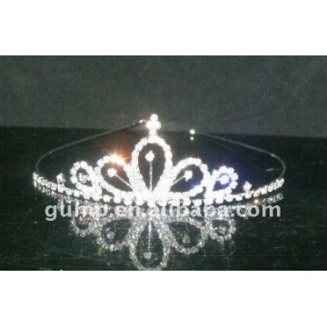 Couronne de mariage en cristal de strass