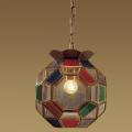 Handmade latão de vidro pendurado lâmpada (1202-2)