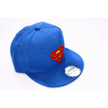 Cotton Blank Baseball Cap Flat Leather Brim Snapback Cap