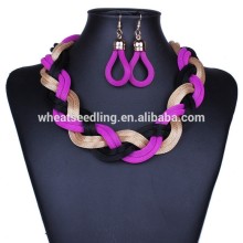 High quality african gold plated jewelry sets with necklace and earring