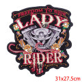 Jacket Back Motorcycle Embroidered Patches Biker Punk