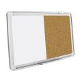 Education half magnetic whiteboard and half corkboard