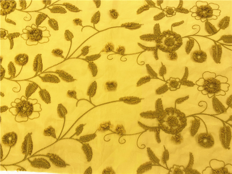 Turmeric Embroidery Fabric