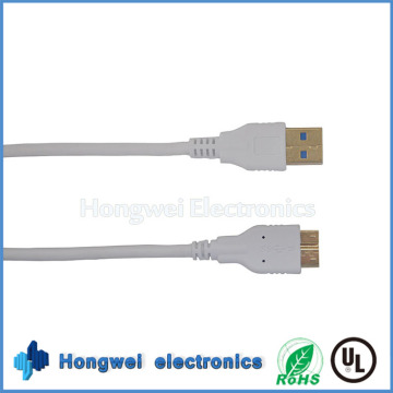 USB 3.0 Am a Micro Bm Cable Am / Micro para Galaxy Note 3 Cable Blanco