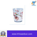 Glass Cup Tea Cup with Flower Decal Tumbler Kb-Hn0752