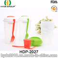 New Popular Salad Container with Dressing Cup and Fork (HDP-2027)