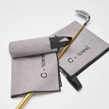 Serviette de golf de sports de microfibre à gaufre personnalisée pour la sublimation