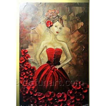 Handmade Figure Oil Painting (KVP-003)